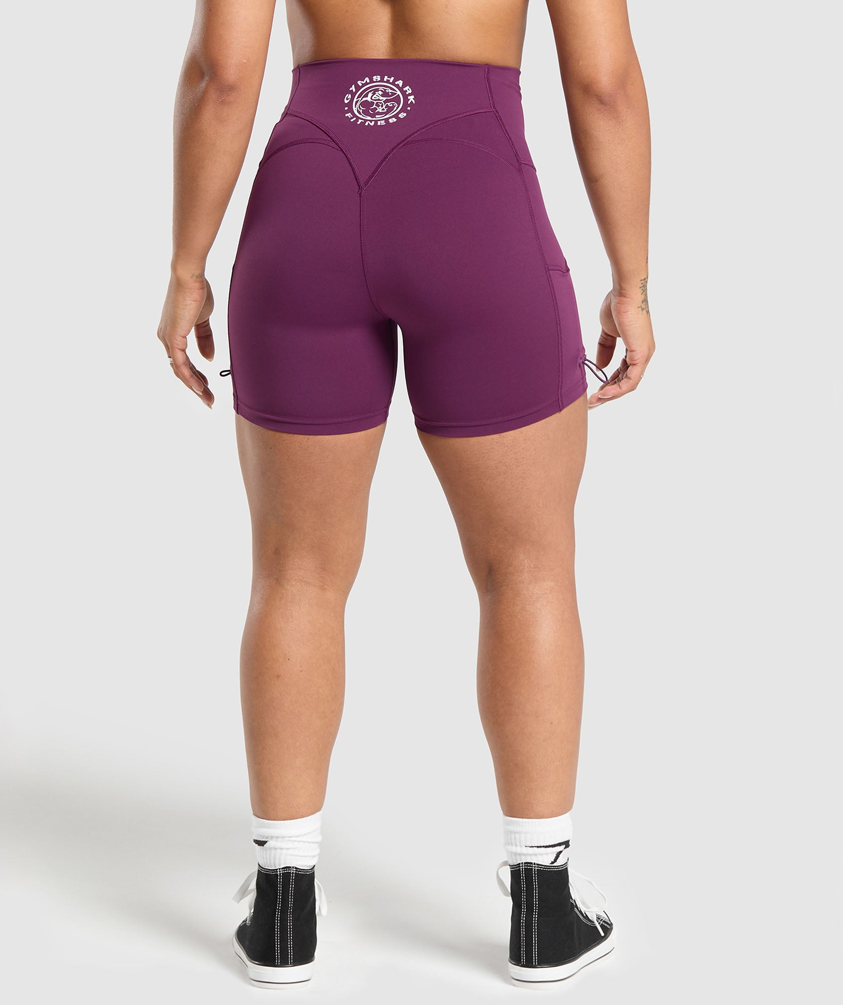 Gymshark Legacy Logo Tight Shorts - Magenta Purple