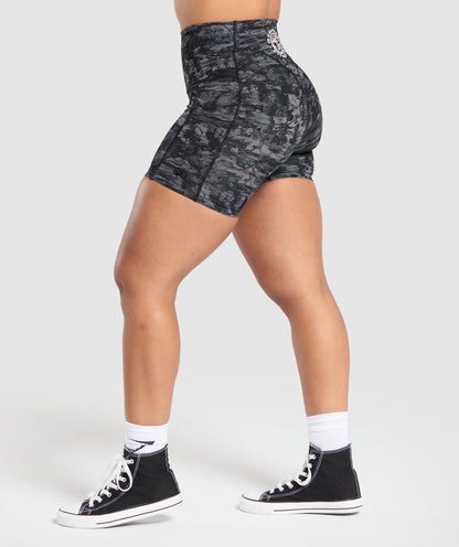 Gymshark Legacy Logo Tight Shorts - Black