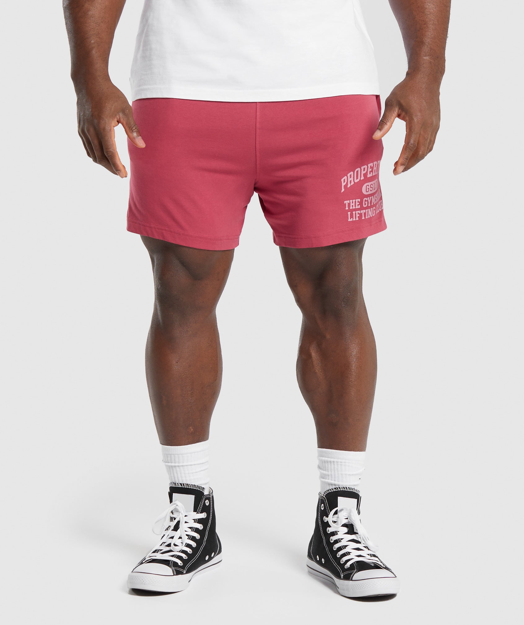 Gymshark Lightweight Jersey Shorts - Vintage Pink
