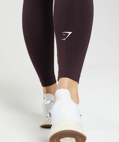 Gymshark Apex Limit Seamless Leggings - Plum Brown DNU