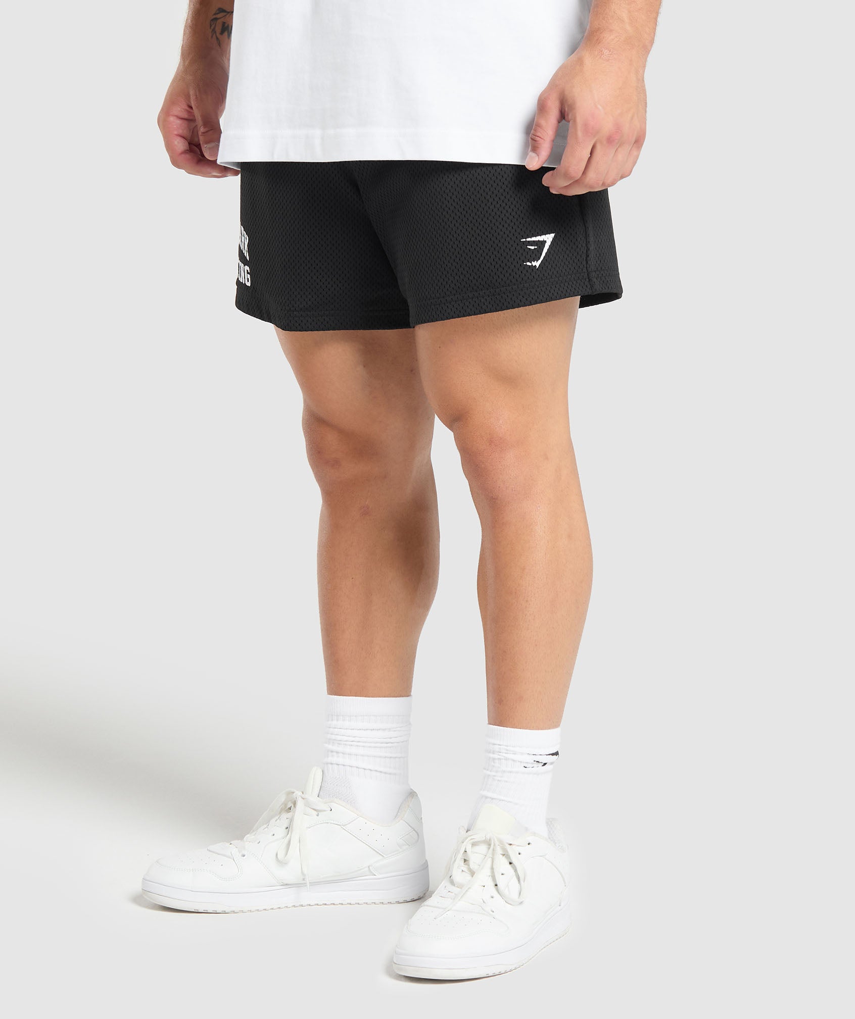 Gymshark Lifting Mesh 5" Shorts - Black