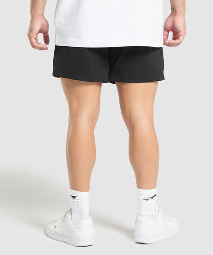 Gymshark Lifting Mesh 5" Shorts - Black