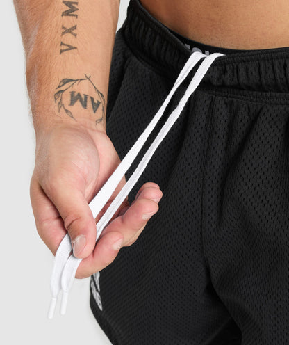 Gymshark Lifting Mesh 5" Shorts - Black