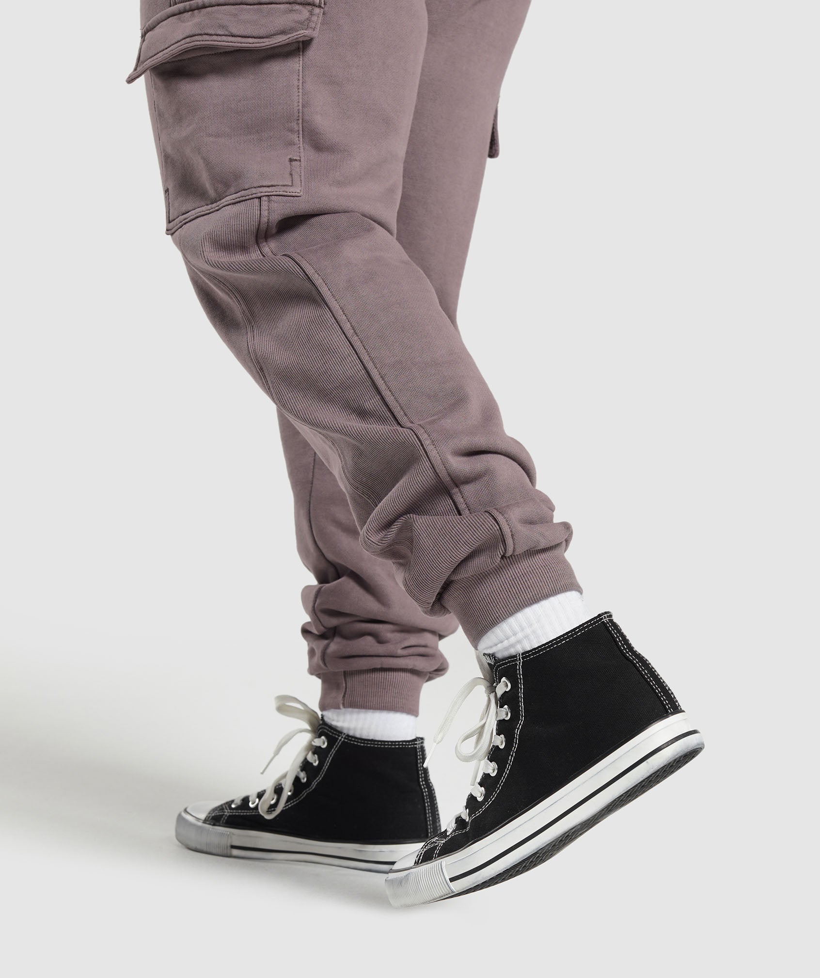 Gymshark Premium Legacy Joggers - Brushed Purple/Pigment Dye