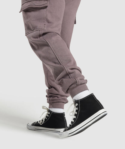 Gymshark Premium Legacy Joggers - Brushed Purple/Pigment Dye