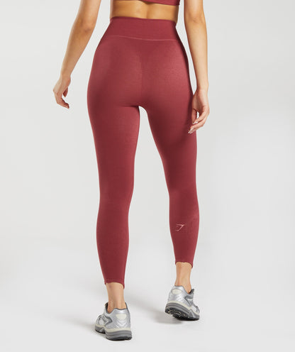 Gymshark Rest Day Seamless Leggings - Pomegranate Red
