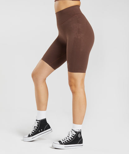 Gymshark Rest Day Seamless Shorts - Oak Brown