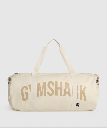 Gymshark Power Holdall - Ecru White