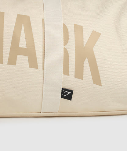 Gymshark Power Holdall - Ecru White