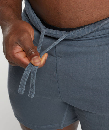Gymshark Heritage Washed 5" Shorts - Titanium Blue