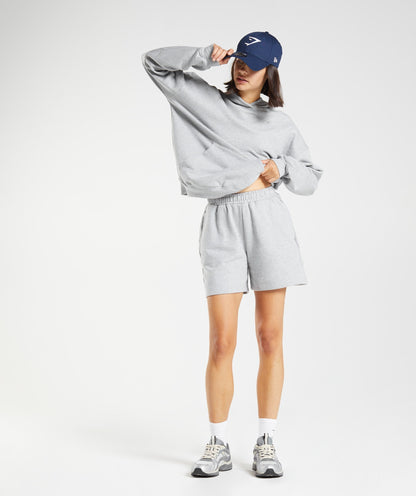 Gymshark Rest Day Sweats Hoodie - Light Grey Core Marl