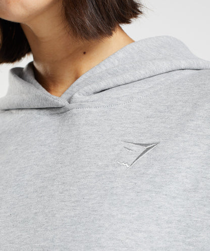 Gymshark Rest Day Sweats Hoodie - Light Grey Core Marl