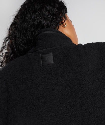 Gymshark Pause Borg Pullover - Black