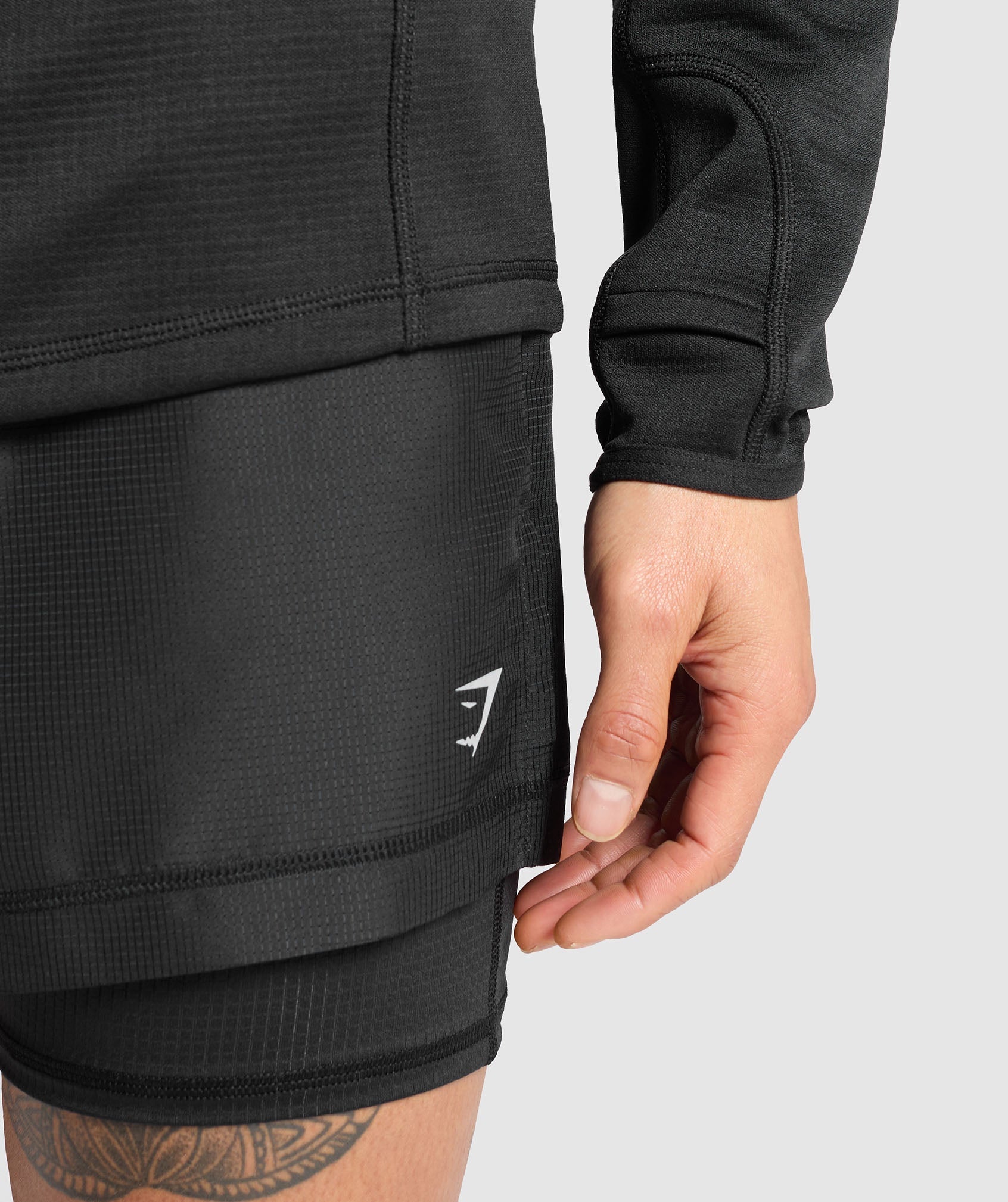 Gymshark Running 1/4 Zip - Black