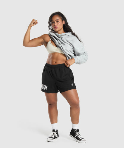 Gymshark Strength Department Oversized Hoodie - Light Grey Core Marl