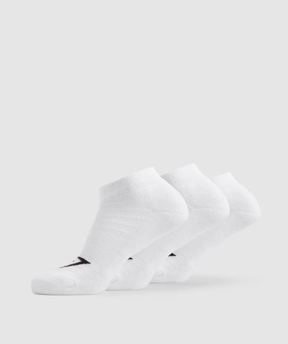 Gymshark Ankle Socks 3pk - White