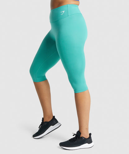 Gymshark Training Cropped Leggings - Teal