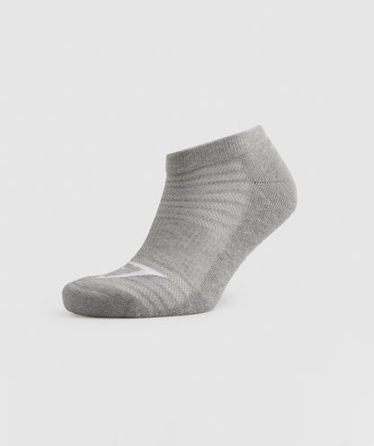 Gymshark Ankle Socks 3pk - White/Black/Light Grey Core Marl