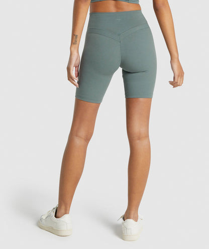 Gymshark Whitney Cycling Shorts - Eucalyptus