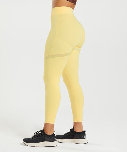 Gymshark Whitney Mesh Leggings - Pollen